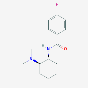 molecular formula C15H21FN2O B3026023 trans-N-[2-(dimethylamino)cyclohexyl]-4-fluoro-benzamide CAS No. 67579-18-4