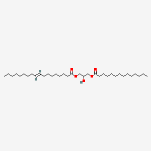 molecular formula C35H66O5 B3026045 9E-octadecenoic acid, 2-hydroxy-3-[(1-oxotetradecyl)oxy]propyl ester CAS No. 372490-68-1
