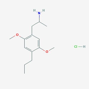 molecular formula C14H24ClNO2 B3026052 1-(2,5-Dimethoxy-4-propylphenyl)propan-2-amine;hydrochloride CAS No. 53581-55-8