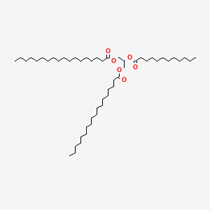 molecular formula C51H98O6 B3026053 (2-Dodecanoyloxy-3-octadecanoyloxypropyl) octadecanoate CAS No. 56183-45-0