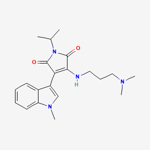 1-Isopropyl-3-(1-methyl-1H-indole-3-yl)-4-[3-(dimethylamino)propylamino]-1H-pyrrole-2,5-dione