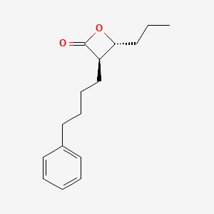 molecular formula C16H22O2 B3026060 trans-3-(4-Phenylbutyl)-4-propyloxetan-2-one CAS No. 2351820-19-2