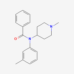 molecular formula C20H24N2O B3026099 N-(3-methylphenyl)-N-(1-methyl-4-piperidinyl)-benzamide CAS No. 2347179-20-6