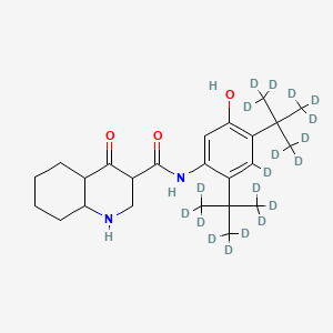 N-[2,4-bis[1,1-di(methyl-d3)ethyl-2,2,2-d3]-5-hydroxyphenyl-3d]-1,4-dihydro-4-oxo-3-quinolinecarboxamide