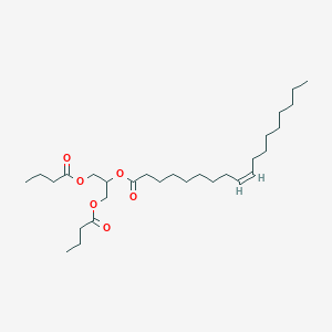 molecular formula C29H52O6 B3026108 9Z-十八碳烯酸，2-(1-氧丁氧基)-1-[(1-氧丁氧基)甲基]乙酯 CAS No. 175878-34-9
