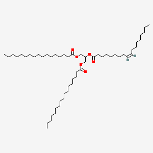 molecular formula C55H104O6 B3026109 9Z-octadecenoic acid, 2-[(1-oxoheptadecyl)oxy]-1-[[(1-oxoheptadecyl)oxy]methyl]ethyl ester CAS No. 869990-15-8