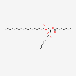 molecular formula C37H70O6 B3026119 2,3-Bis((1-oxooctyl)oxy)propyl stearate CAS No. 56149-05-4