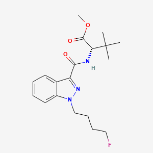 molecular formula C19H26FN3O3 B3026143 N-[[1-(4-fluorobutyl)-1H-indazol-3-yl]carbonyl]-3-methyl-L-valine, methyl ester CAS No. 2390036-46-9