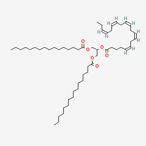 molecular formula C55H96O6 B3026144 5Z,8Z,11Z,14Z,17Z-eicosapentaenoic acid, 2-[(1-oxohexadecyl)oxy]-1-[[(1-oxohexadecyl)oxy]methyl]ethyl ester CAS No. 148691-18-3
