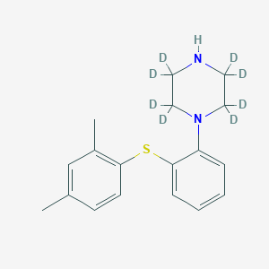molecular formula C18H22N2S B3026146 Vortioxetine D8 CAS No. 2140316-62-5