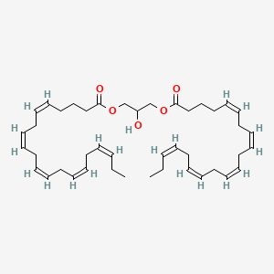 molecular formula C43H64O5 B3026151 (5Z,5'Z,8Z,8'Z,11Z,11'Z,14Z,14'Z,17Z,17'Z)-5,8,11,14,17-二十碳五烯酸，2-羟基-1,3-丙二醇酯 CAS No. 140670-41-3