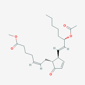 molecular formula C23H34O5 B3026159 (5Z,13E,15S)-15-(acetyloxy)-9-oxo-prosta-5,10,13-trien-1-oic acid, methyl ester CAS No. 36323-03-2