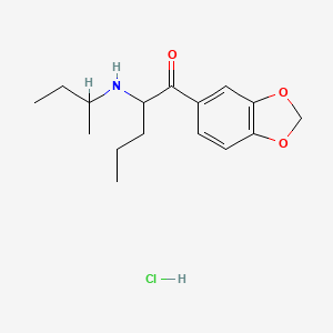 1-(1,3-Benzodioxol-5-yl)-2-[(1-methylpropyl)amino]-1-pentanone, monohydrochloride
