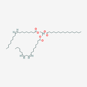 molecular formula C55H100O6 B3026228 9Z,12Z-octadecadienoic acid, 2-[(1-oxohexadecyl)oxy]-3-[[1-oxo-9Z-octadecen-1-yl]oxy]propyl ester CAS No. 2534-97-6