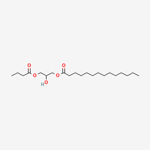 Tetradecanoic acid, 2-hydroxy-3-(1-oxobutoxy)propyl ester