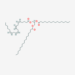 molecular formula C55H98O6 B3026234 2,3-Di(hexadecanoyloxy)propyl (5Z,8Z,11Z,14Z)-icosa-5,8,11,14-tetraenoate CAS No. 263386-70-5