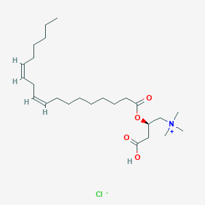 molecular formula C25H46ClNO4 B3026240 亚油酰基-L-肉碱氯化物 CAS No. 173686-75-4
