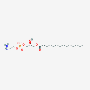 molecular formula C19H40NO7P B3026245 1-Myristoyl-2-hydroxy-sn-glycero-3-phosphoethanolamine CAS No. 123060-40-2