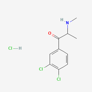 molecular formula C10H12Cl3NO B3026249 1-(3,4-Dichlorophenyl)-2-(methylamino)-1-propanone, monohydrochloride CAS No. 15861-85-5