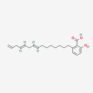 2-[(4Z,7Z,9E)-14-hydroxypentadeca-4,7,9-trien-2-yl]benzoic Acid