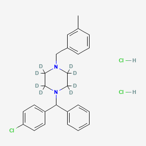 1-[(4-Chlorophenyl)phenylmethyl]-4-[(3-methylphenyl)methyl]-piperazine-2,2,3,3,5,5,6,6-d8,dihydrochloride