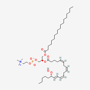 (7R,13Z,16Z,19Z,21E,23S)-23-hydroperoxy-4-hydroxy-N,N,N-trimethyl-9-oxo-7-[[(1-oxooctadecyl)oxy]methyl]-3,5,8-trioxa-4-phosphaoctacosa-13,16,19,21-tetraen-1-aminium,innersalt,4-oxide