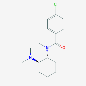 molecular formula C16H23ClN2O B3026258 trans-4-chloro-N-[2-(dimethylamino)cyclohexyl]-N-methyl-benzamide CAS No. 67579-11-7