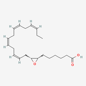 molecular formula C22H34O3 B3026262 3-(2Z,5Z,8Z,11Z)-2,5,8,11-十四碳四烯-1-基-2-环氧己酸 CAS No. 1616607-36-3