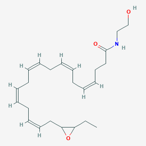 molecular formula C24H37NO3 B3026265 18-(3-乙基-2-氧代环氧基)-N-(2-羟乙基)-4Z,7Z,10Z,13Z,16Z-十八碳五烯酰胺 CAS No. 2123485-34-5