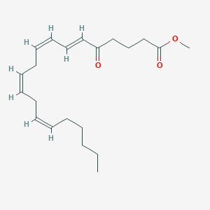 molecular formula C21H32O3 B3026266 5-oxo-6E,8Z,11Z,14Z-eicosatetraenoicacid,methylester CAS No. 74785-00-5
