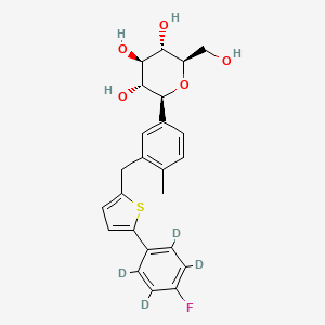 molecular formula C24H25FO5S B3026297 Canagliflozin D4 CAS No. 1997338-61-0