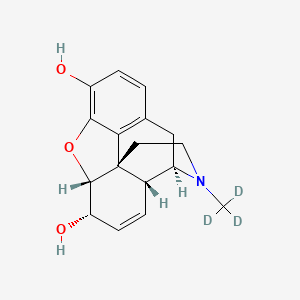 molecular formula C17H19NO3 B3026311 Morphinan-3,6-alpha-diol, 7,8-didehydro-4,5-alpha-epoxy-17-trideuteriomethyl- CAS No. 67293-88-3