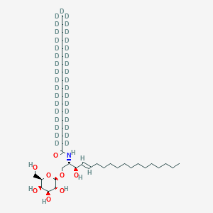 molecular formula C42H81NO8 B3026323 N-[(1S,2R,3E)-1-[(beta-D-galactopyranosyloxy)methyl]-2-hydroxy-3-heptadecenyl]-octadecanamide-d35 CAS No. 145176-92-7
