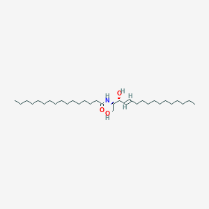 molecular formula C32H63NO3 B3026325 N-[(E,2S,3R)-1,3-dihydroxyhexadec-4-en-2-yl]hexadecanamide CAS No. 123065-37-2