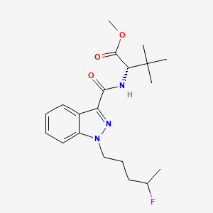 molecular formula C20H28FN3O3 B3026332 methyl(2S)-2-(1-(4-fluoropentyl)-1H-indazole-3-carboxamido)-3,3-dimethylbutanoate CAS No. 2365471-11-8