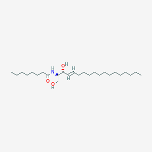 molecular formula C26H51NO3 B3026335 N-[(1R,2R,3E)-2-hydroxy-1-(hydroxymethyl)-3-heptadecen-1-yl]-octanamide CAS No. 175892-43-0
