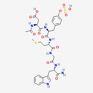 N-acetyl-L-alpha-aspartyl-O-sulfo-L-tyrosyl-L-methionylglycyl-L-tryptophanamide