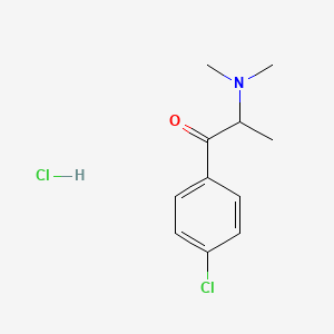molecular formula C11H15Cl2NO B3026348 1-(4-Chlorophenyl)-2-(dimethylamino)-1-propanone, monohydrochloride CAS No. 2493977-47-0