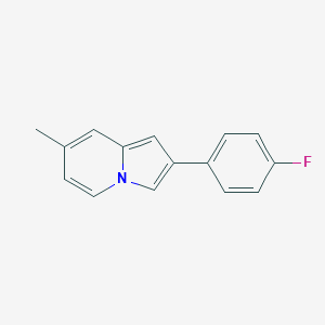 molecular formula C15H12FN B302635 2-(4-Fluorophenyl)-7-methylindolizine 