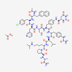 molecular formula C84H107ClN18O18 B3026351 Degarelix acetate CAS No. 934016-19-0