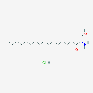 molecular formula C18H38ClNO2 B3026362 2S-amino-1-hydroxy-3-octadecanone, monohydrochloride CAS No. 25515-53-1