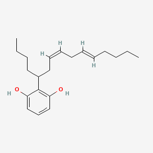 molecular formula C21H32O2 B3026392 1,3-Benzenediol, 5-(8Z,11Z)-8,11-pentadecadienyl- CAS No. 79473-25-9