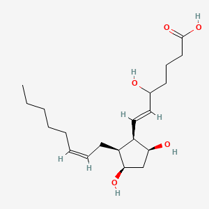molecular formula C20H34O5 B3026404 (12α)-5,9α,11α-三羟基-前列腺素-6E,14Z-二烯-1-羧酸 CAS No. 1445349-99-4