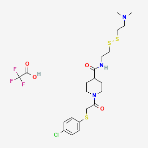 molecular formula C22H31ClF3N3O4S3 B3026408 6H05 (trifluoroacetate) CAS No. 2061344-88-3