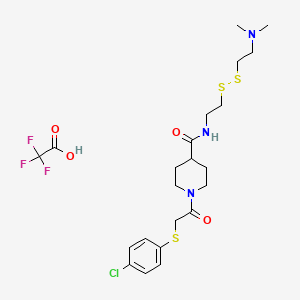 molecular formula C22H31ClF3N3O4S3 B3026408 6H05 trifluoroacetate CAS No. 2061344-88-3