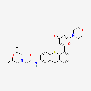 molecular formula C30H33N3O5S B3026409 KU-60019 CAS No. 925701-46-8