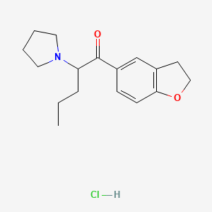 molecular formula C17H24ClNO2 B3026410 5-Dihydrobenzofuranpyrovalerone hydrochloride CAS No. 2117405-33-9