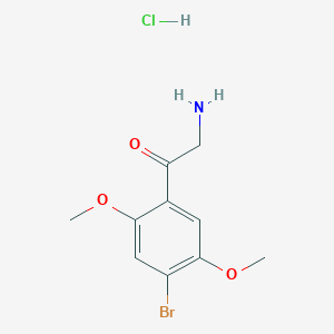 molecular formula C10H13BrClNO3 B3026416 bk-2C-B HCl CAS No. 2303508-66-7