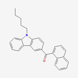 molecular formula C28H25NO B3026418 Naphthalen-1-yl(9-pentyl-9h-carbazol-3-yl)methanone CAS No. 2219320-91-7