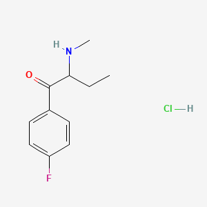 molecular formula C11H15ClFNO B3026419 1-(4-Fluorophenyl)-2-(methylamino)butan-1-one,monohydrochloride CAS No. 2624137-27-3